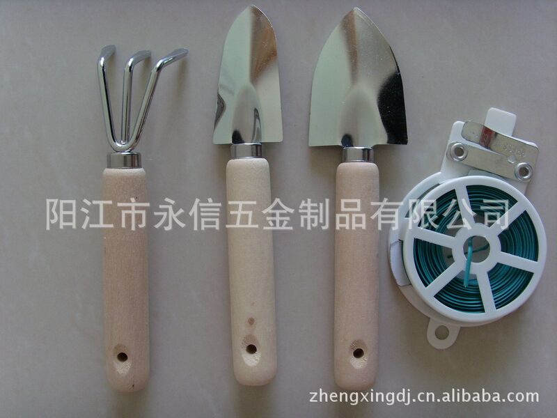 Набор садовых инструментов Yongxin, 5 предметов, зелёный, для балкона и бонсай
