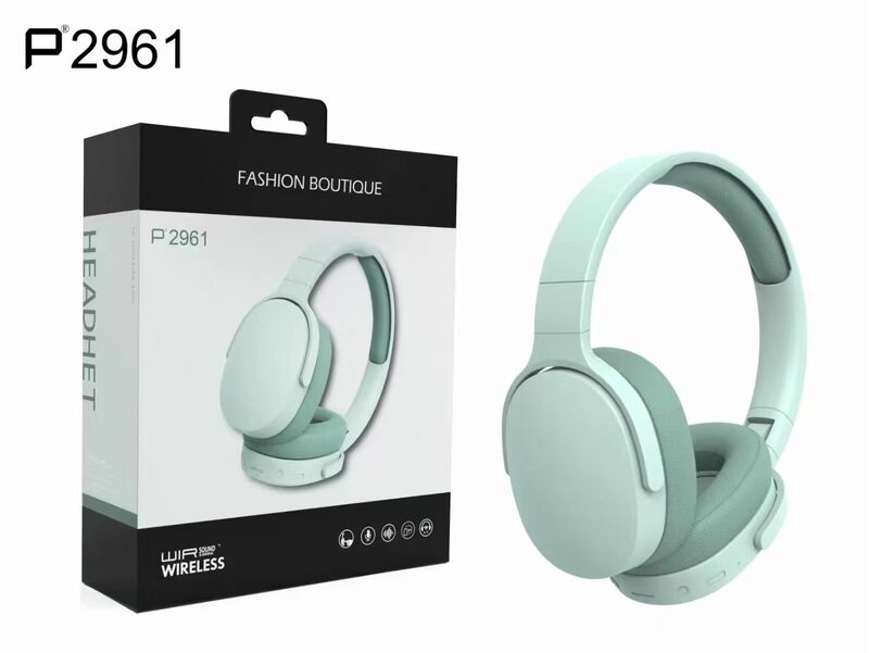 Накладные Bluetooth-наушники P2961 с мягкими амбушюрами, увеличенное время работы