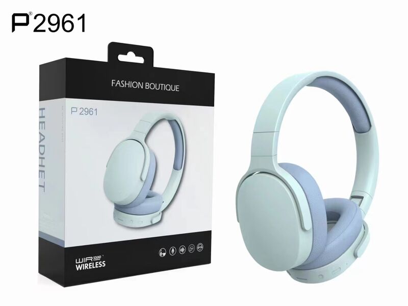 Накладные Bluetooth-наушники P2961 с мягкими амбушюрами, увеличенное время работы