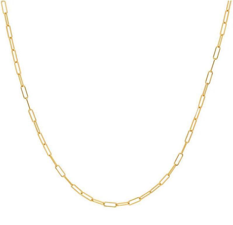 Колье-чокер Miya Sophia Jewelry, короткая цепочка из меди с позолотой, минимализм, обхват 41–50 см, 10 г