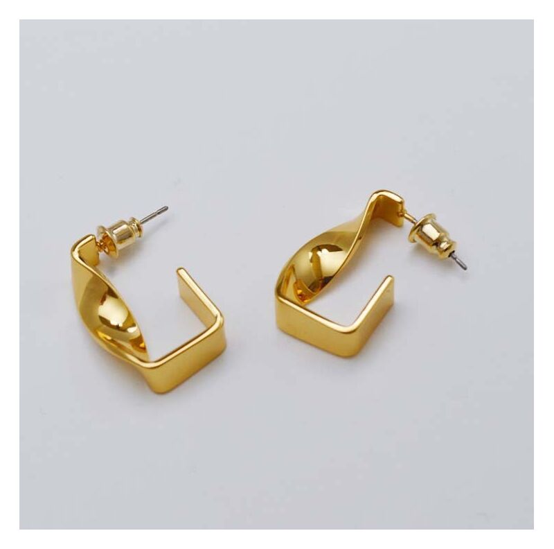 Серьги-пусеты Miya Sophia Jewelry из латуни с позолотой в минималистичном стиле, 8 моделей