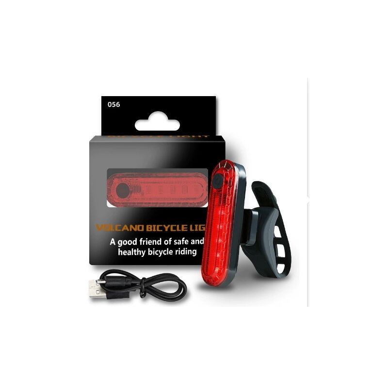 Задний велосипедный фонарь HAWEIWIND 056, яркий COB-светодиод, зарядка USB, аккумулятор 120 мА·ч