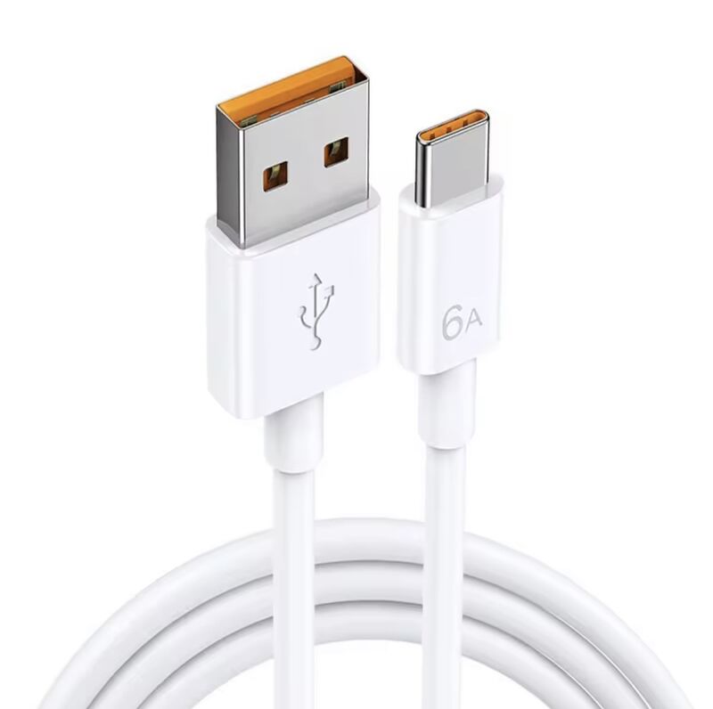 Кабель USB Type-C 100 Вт с быстрой зарядкой для Huawei и Samsung, белый, длина 1–2 м