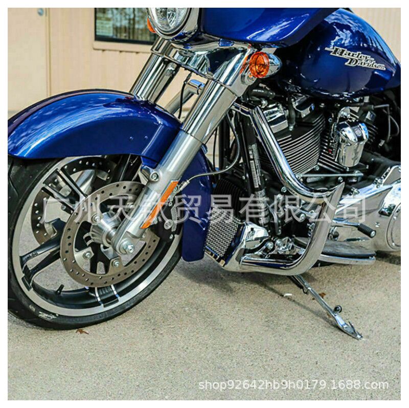 Дуги безопасности (защитные бамперы) для Harley-Davidson Touring 2009–2020, чёрный/хром