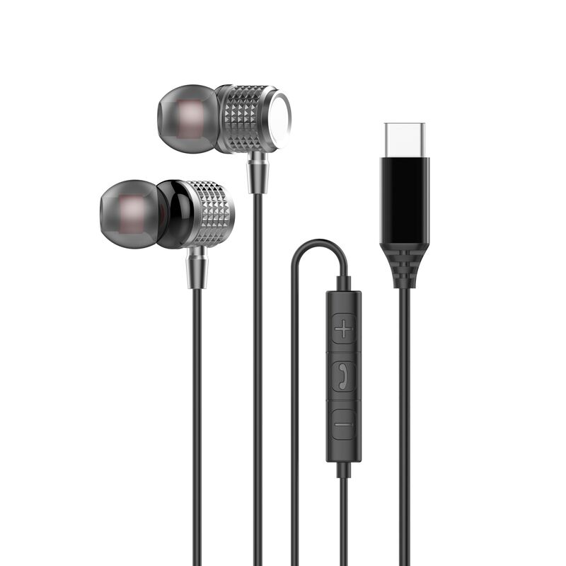 Проводные наушники-вкладыши Type-C с металлическим корпусом, HiFi, 9D-звук
