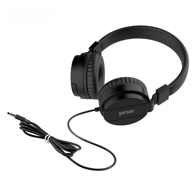 Накладные проводные наушники GORSUN X778 складные, разноцветные, для музыки и компьютера