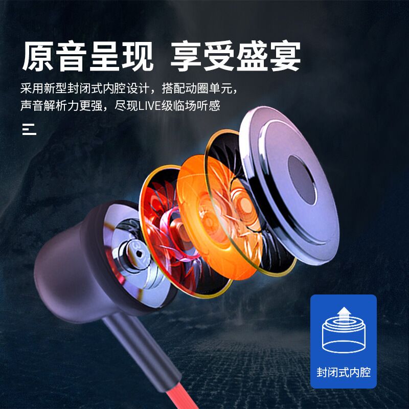 Проводные наушники-вкладыши Type-C/3.5 мм Hi-Fi kaavi X-TS, для игр, совместимы с Apple и Huawei