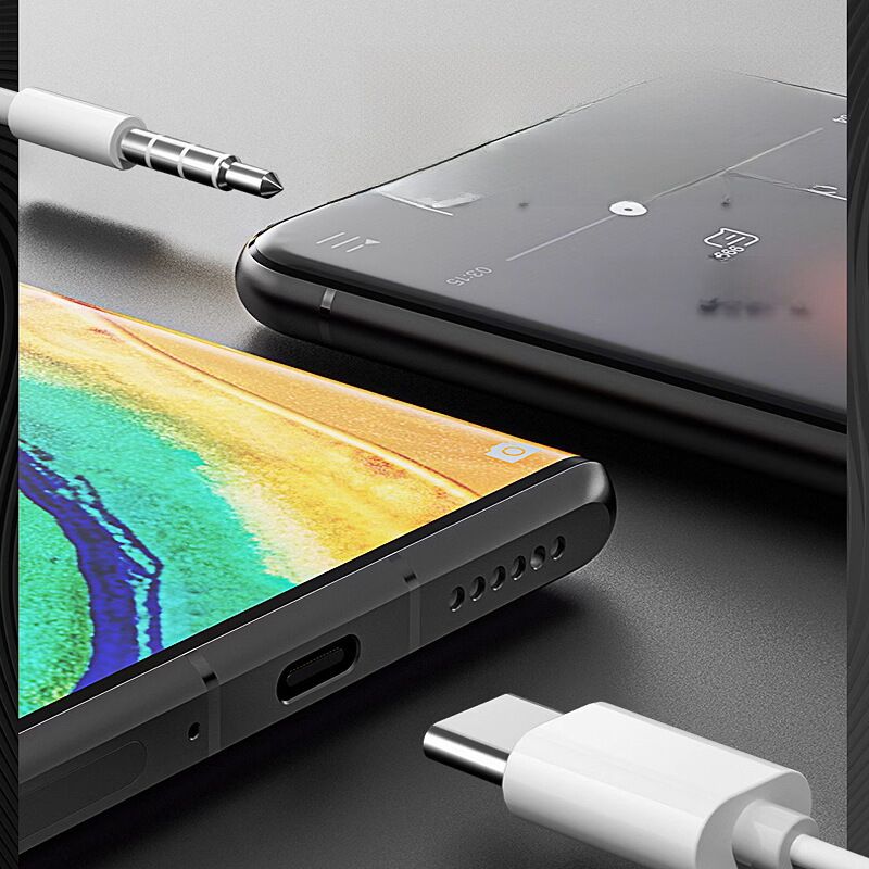 Проводные наушники-полувкладыши с прозрачным корпусом, USB-C/3,5 мм, для iPhone, Huawei, Xiaomi