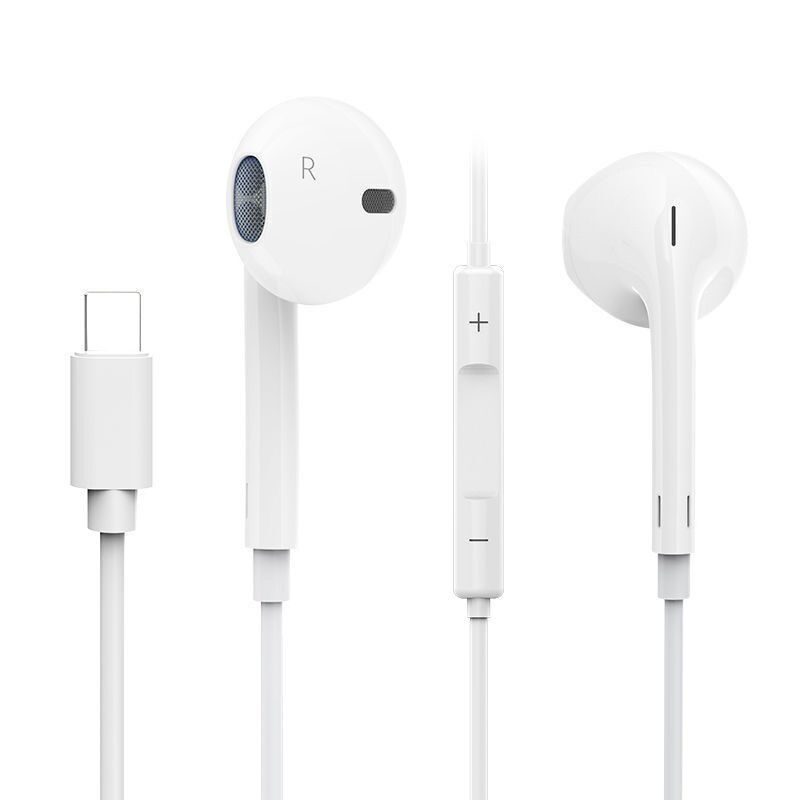 Проводные наушники-вкладыши для iPhone 16/15/14/13/17 Pro Max, разъём Lightning, USB-C или 3,5 мм