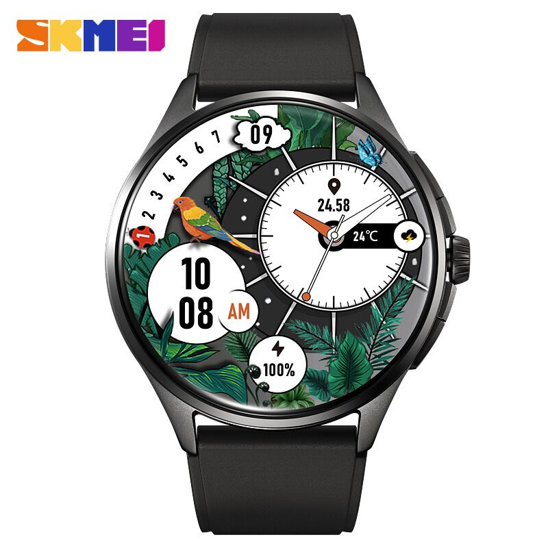 Мужские смарт-часы SKMEI S235, звонки по Bluetooth, NFC, давление, пульс, SpO2, до 21 дня работы