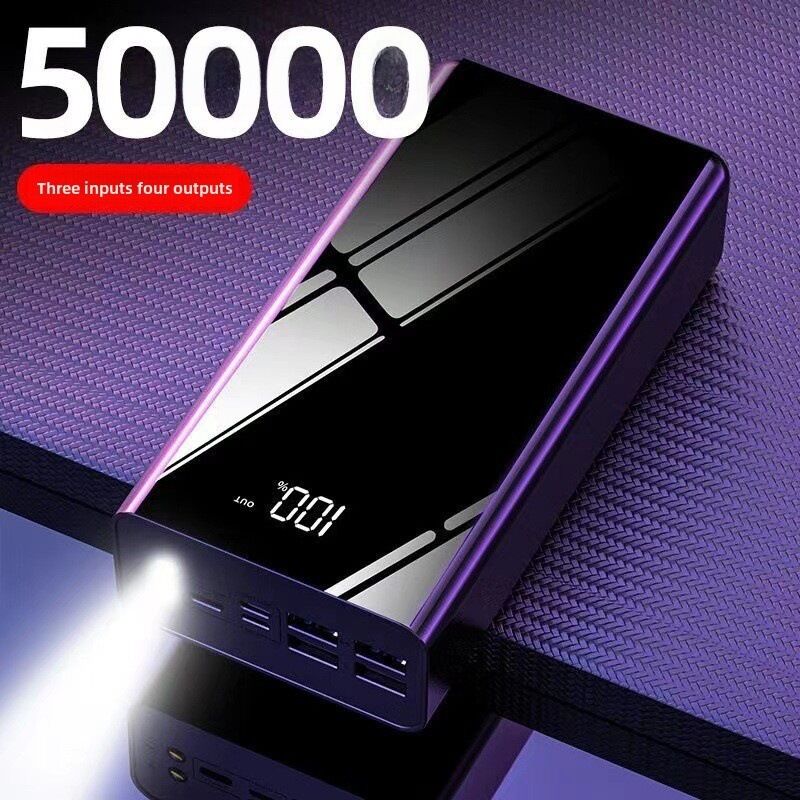 Внешний аккумулятор 803 большой ёмкости, 10000–50000 мА·ч, несколько USB-выходов, 10 Вт
