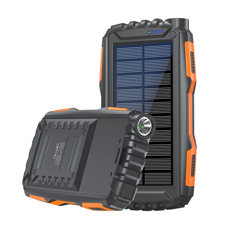 Солнечный внешний аккумулятор xionel 819 20000 мА·ч, защита IP55, фонарь, быстрая зарядка 22,5 Вт