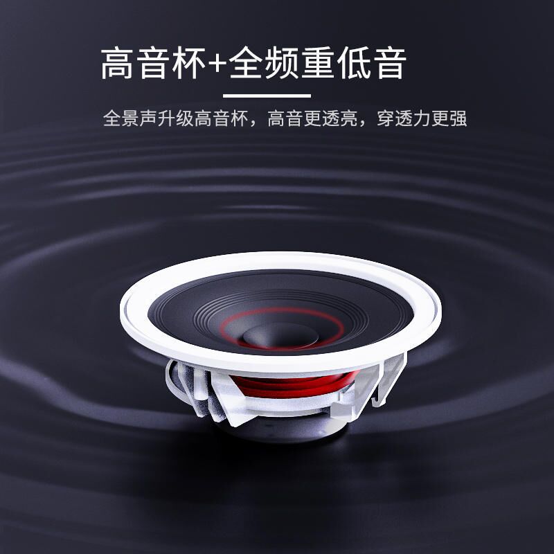 Потолочная Bluetooth-колонка CH601 встраиваемая, 30 Вт, динамик 5", TWS, без усилителя, блок питания 12 В