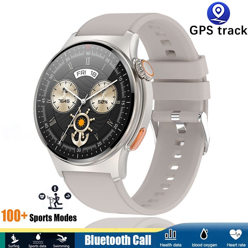 Смарт-часы ChiBear QW49 с ЭКГ+PPG, экраном 1,39″, звонками по Bluetooth и вращающейся кнопкой