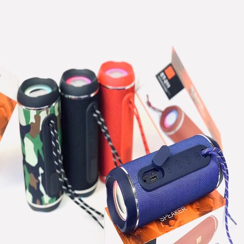 Портативная Bluetooth-колонка ET-212 / ET-211 в тканевом корпусе, 2 динамика, IPX5, FM-радио, слот для карты