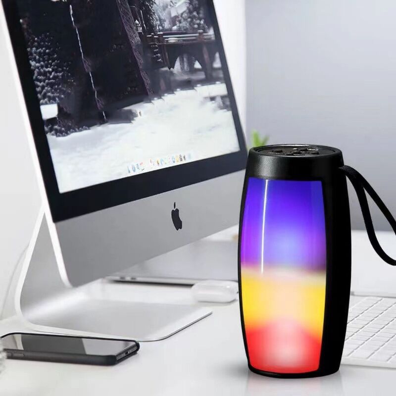 Портативная Bluetooth-колонка 1202 с разноцветной подсветкой, слот для карт памяти, 5 Вт