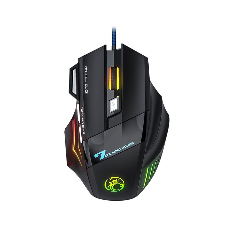 Игровой набор IMICE GK-450 4 в 1: клавиатура с подсветкой, мышь, гарнитура и коврик, проводной USB