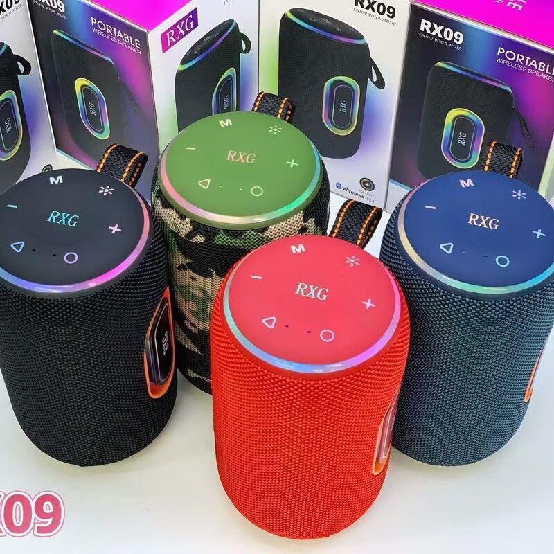 Портативная Bluetooth-колонка RX09 с RGB-подсветкой, 2 динамика, 15 Вт, FM, TWS, Type-C
