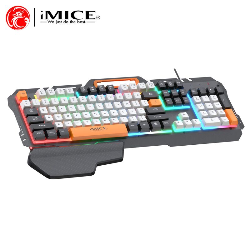 Игровой набор IMICE GK-450 4 в 1: клавиатура с подсветкой, мышь, гарнитура и коврик, проводной USB