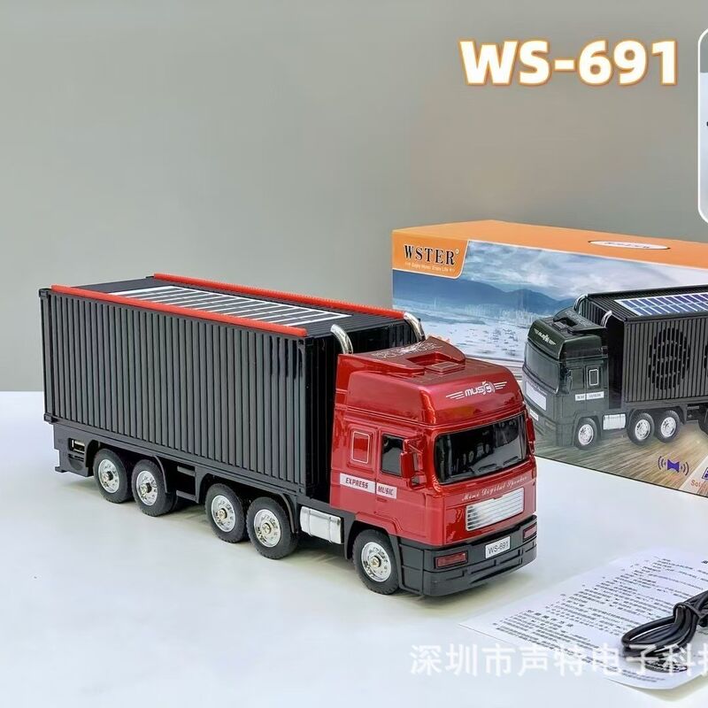 Портативная Bluetooth-колонка WS-691 с солнечной панелью, двумя динамиками, FM-радио и TWS, 10 Вт