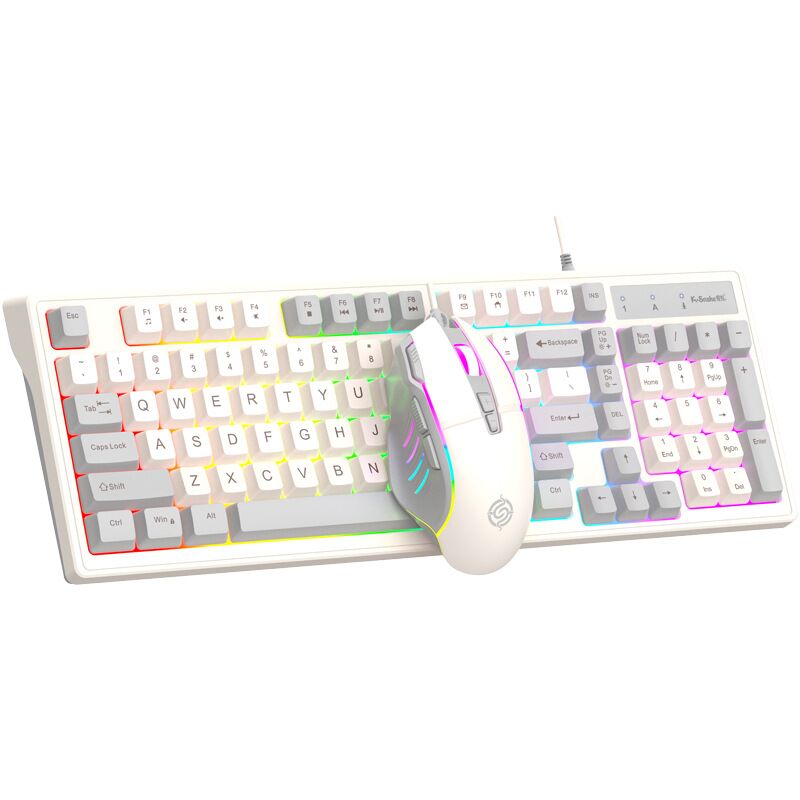 Проводной игровой комплект клавиатура и мышь Viper KM800, 98 клавиш, подсветка, механический отклик