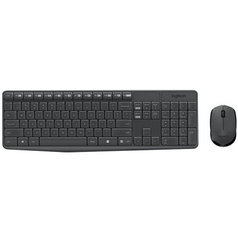 Беспроводной комплект клавиатура и мышь Logitech MK235 с USB-приёмником для офиса и дома