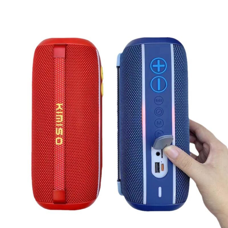 Портативная Bluetooth-колонка KMS-263, 20 Вт, 2 динамика и пассивные мембраны, RGB, IPX4