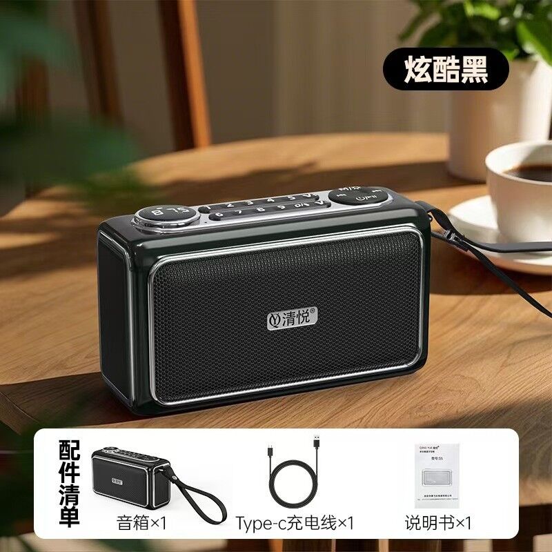 Портативная Bluetooth-колонка Qingyue S5 с FM-радио, слотом для карты памяти, влагозащита IPX7, 5 Вт