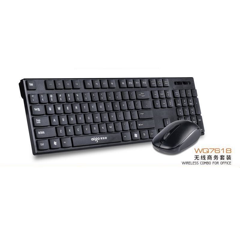 Беспроводной комплект клавиатура и мышь aigo WQ7618, 2,4 ГГц, USB, для ноутбука и моноблока
