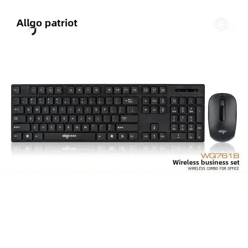 Беспроводной комплект клавиатура и мышь Aigezhe WQ7618 для ноутбука и ПК, USB-приёмник