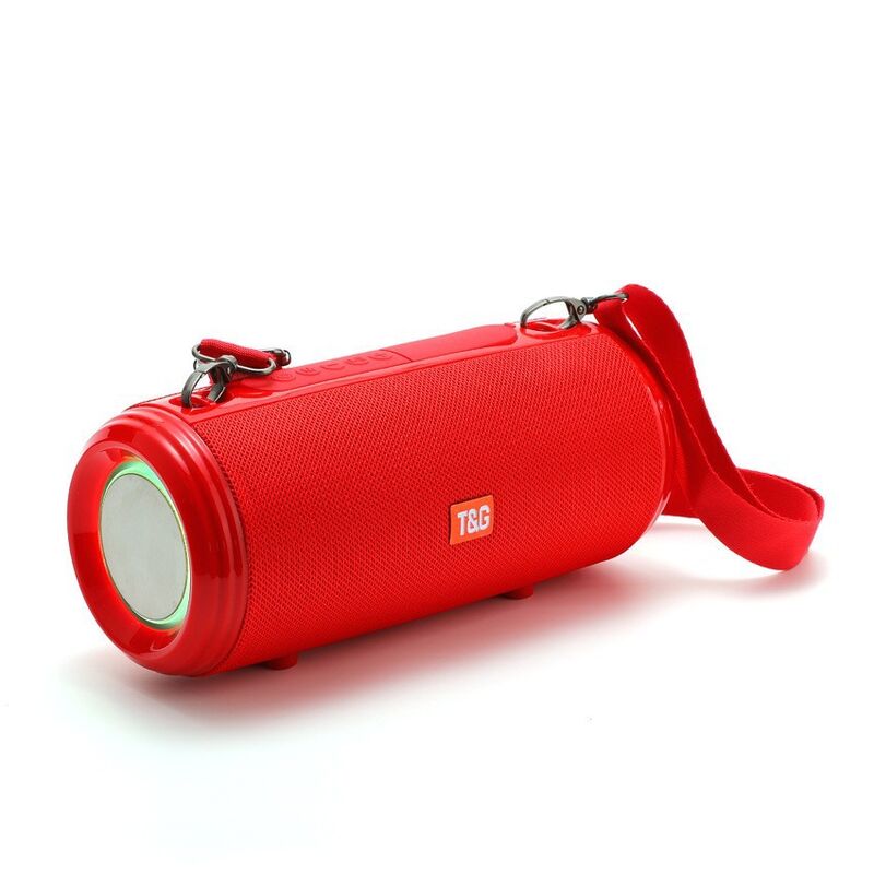 Портативная Bluetooth-колонка T&G TG537 с ремнём, 2 пассивных излучателя, FM-радио, TWS, 10 Вт
