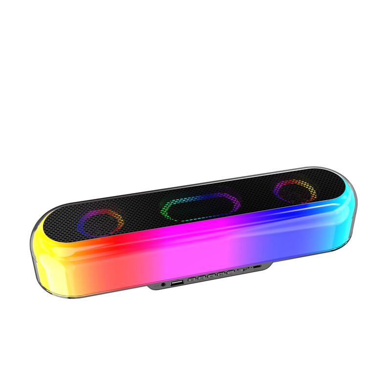 Bluetooth-колонка саундбар V10 с RGB-подсветкой, 2 динамика по 5 Вт, для ноутбука и ПК