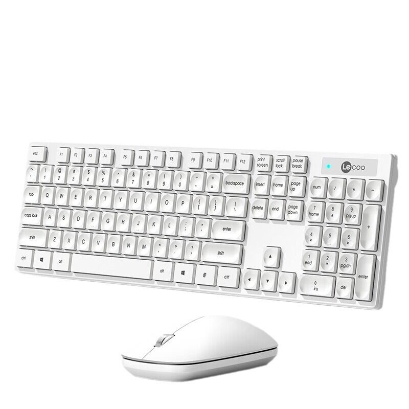 Беспроводной комплект клавиатура и мышь Lenovo Lecoo KW206, энергосберегающий, для ПК и ноутбука