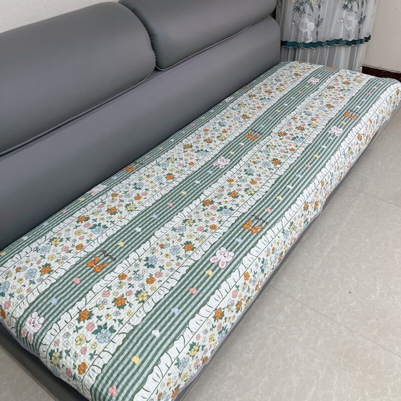 Покрывало стёганое двустороннее для общежития, 90×220 см, нескользящее, всесезонное, полиэстер