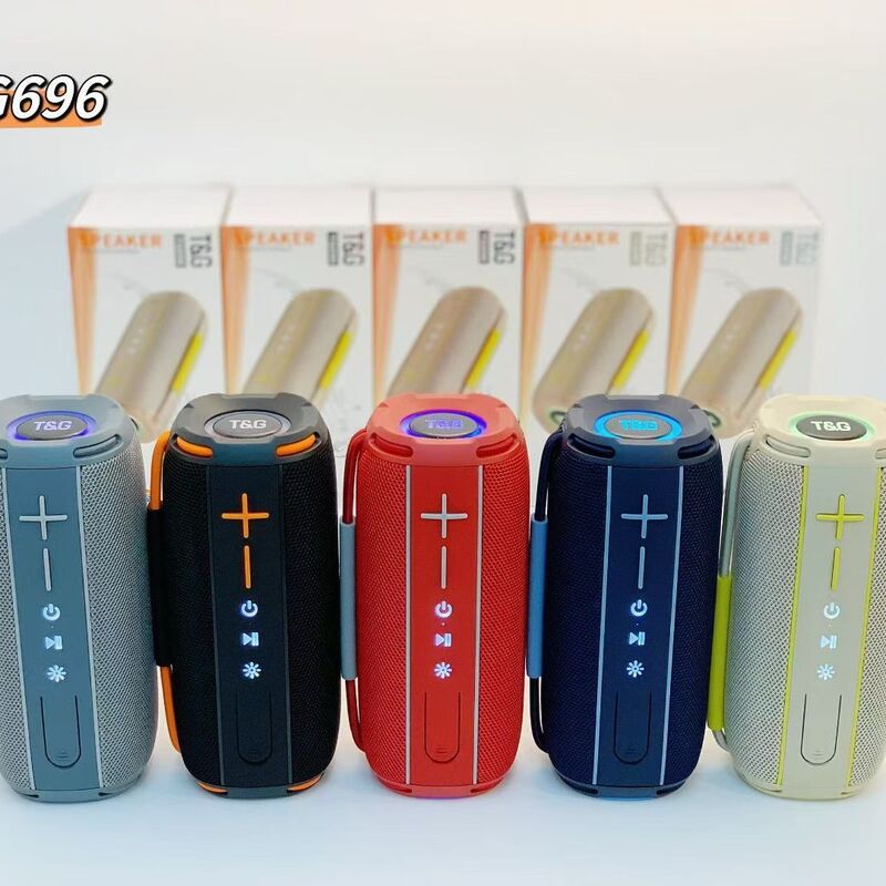 Портативная Bluetooth-колонка TG-696 с 2 динамиками, TWS и слотом для карт памяти, Bluetooth 5.3, 10 Вт