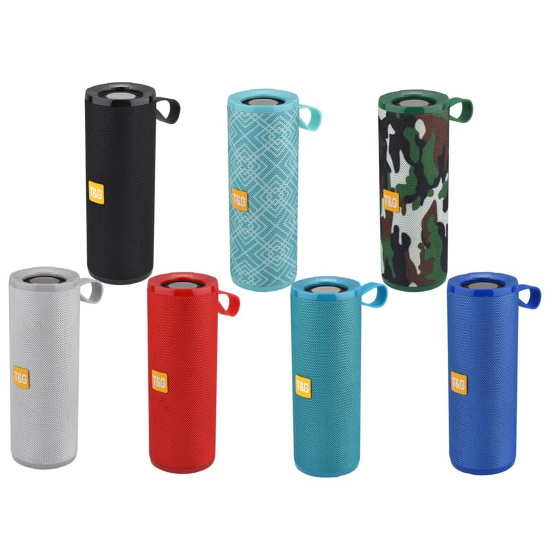 Портативная Bluetooth-колонка T&G TG149 цилиндрической формы с ручкой, 2 динамика, Bluetooth 5.3, 2×5 Вт