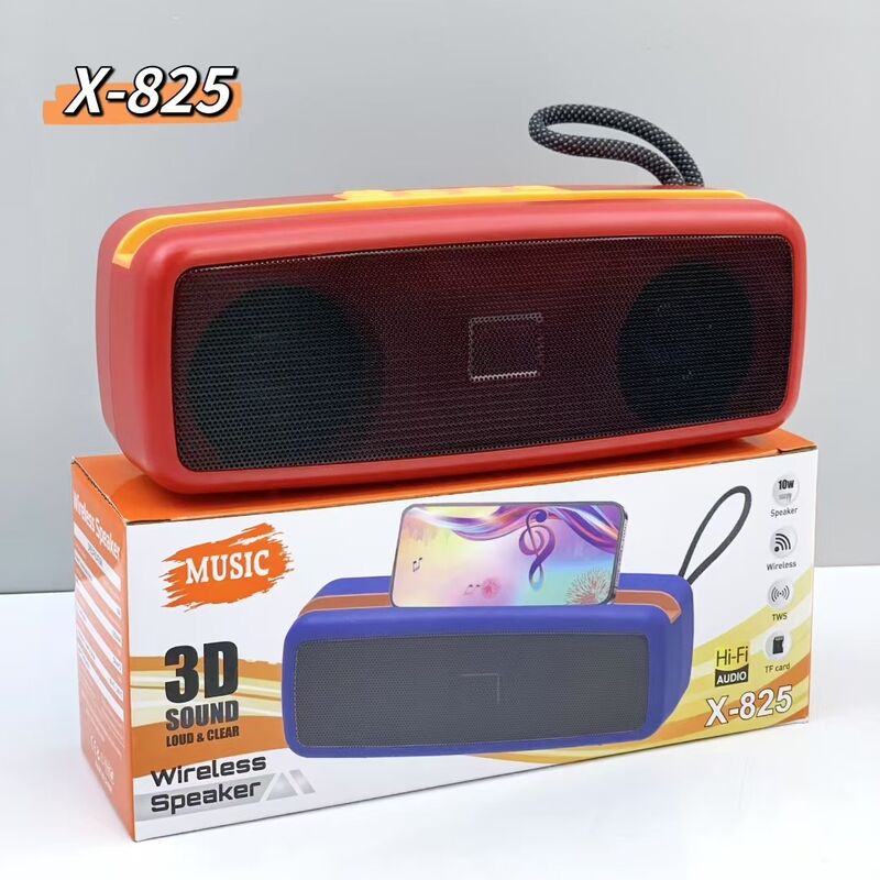 Портативная Bluetooth-колонка X-825 с подставкой для телефона, 2 динамика, TWS, FM-радио, 10 Вт