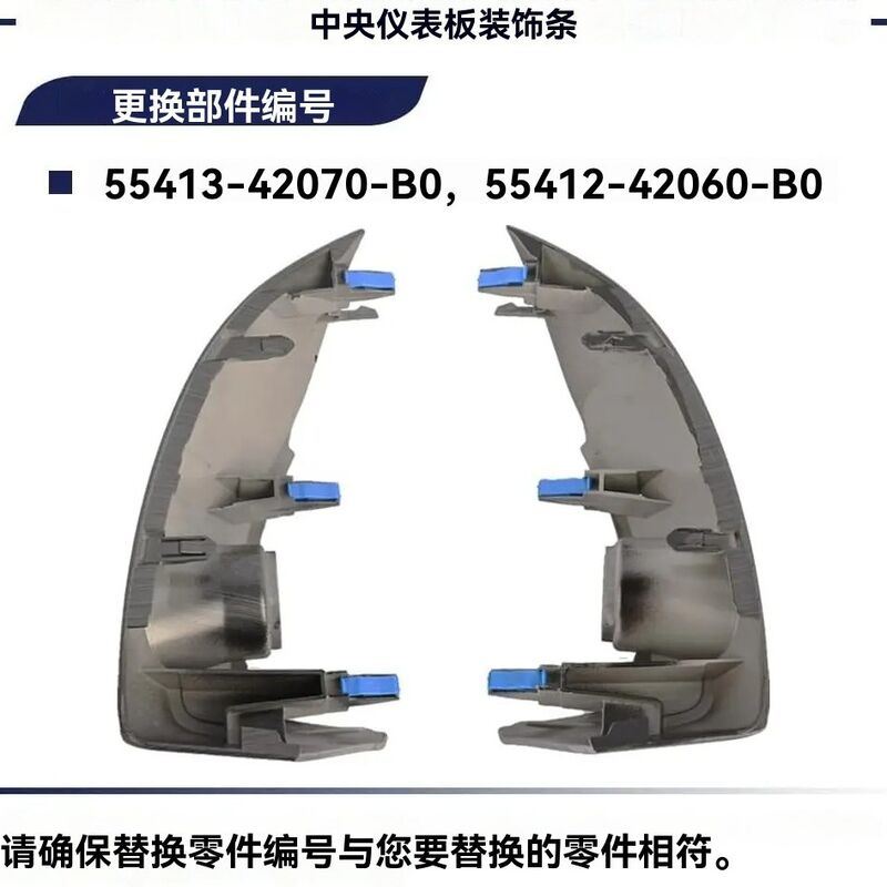 Панель дефлектора центральной консоли для Toyota RAV4 2006–2012, 55413-42070 / 55412-42060