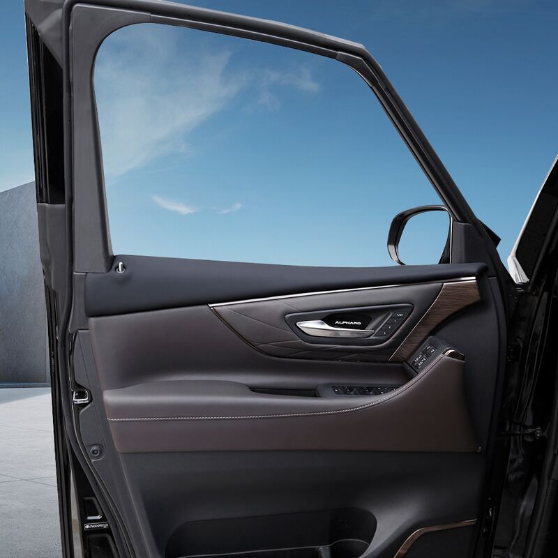Накладки на подлокотники передних дверей Toyota Alphard / Vellfire 40 серии Lehuo, ABS и кожа, 2 шт.