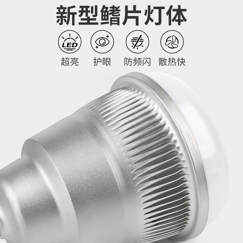 Мощная LED-лампа Wanliyang E27 с рёбрами охлаждения, 30–300 Вт, белый свет, для цехов и складов