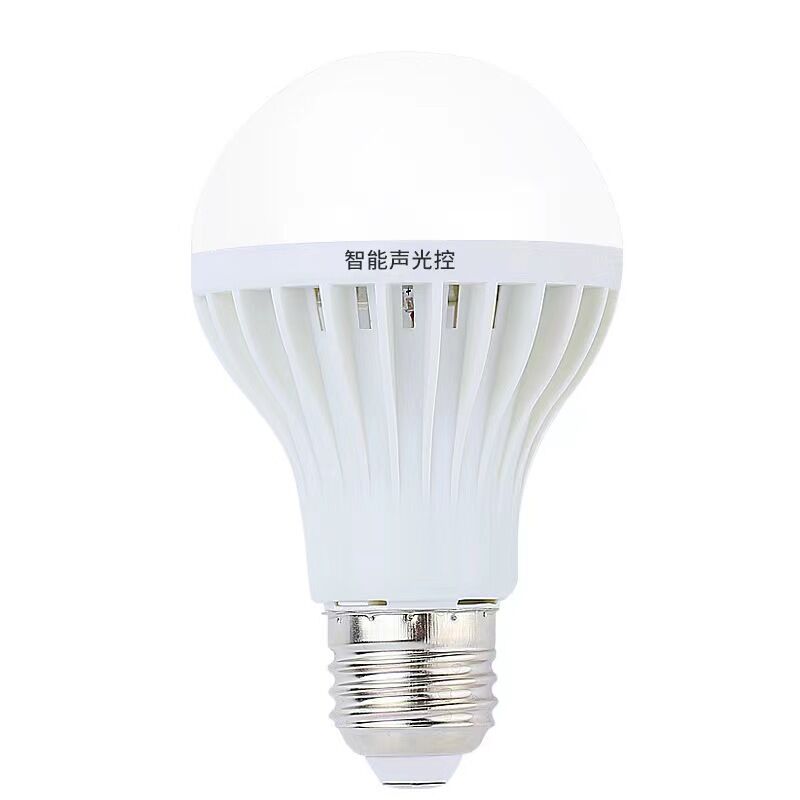 LED-лампа с датчиком E27, 3–12 Вт: звуко-световой, радарный или датчик движения, для подъездов