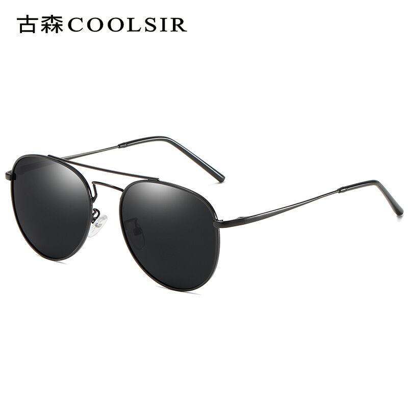 Мужские поляризационные солнцезащитные очки COOLSIR 6110, авиаторы, металлическая оправа, UV400