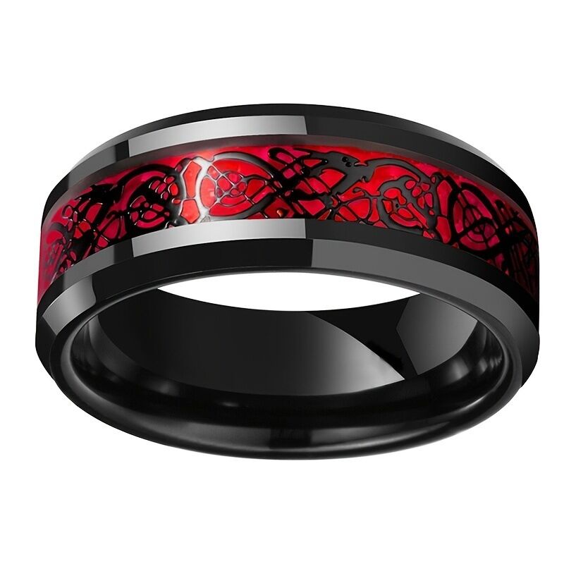 Парные кольца YUDIYIR Jewelry с красной вставкой, мужское и женское, сплав, размеры 5–13