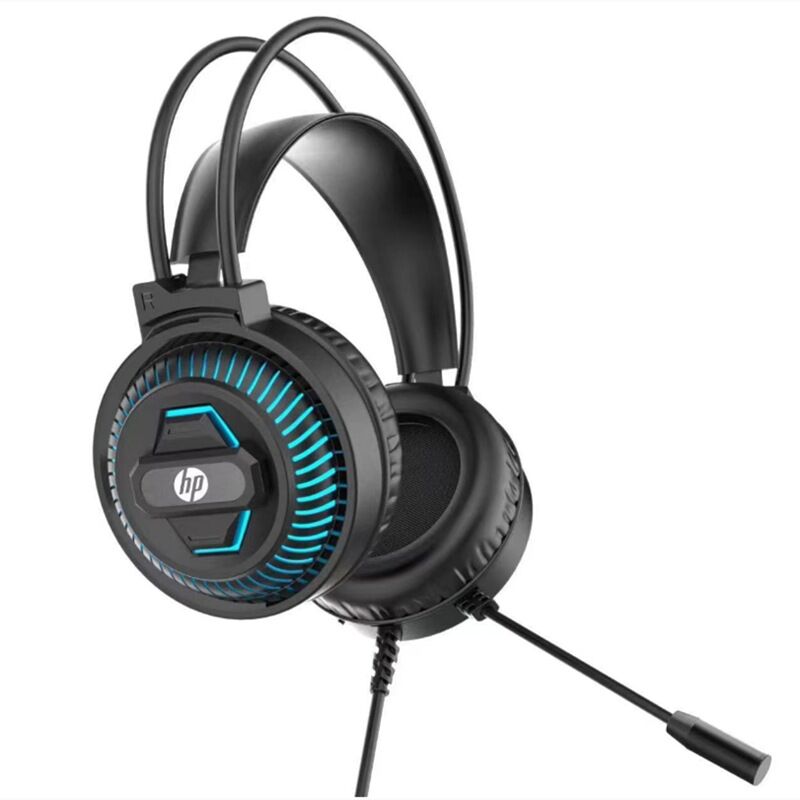 Игровая гарнитура HP DHE-8001U 7.1 с басом и USB, накладные наушники для игр и офиса