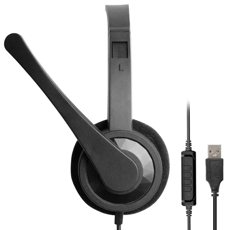 Игровая гарнитура GUIDERAY 1013 USB для ПК и телефона, накладные, с микрофоном