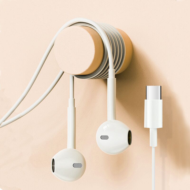 Проводные наушники-вкладыши с микрофоном, усиленный бас, 3.5 мм/USB-C