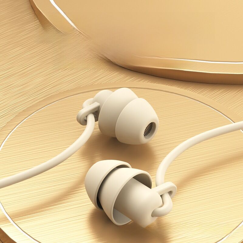 Наушники для сна ACZ S2, мягкий силикон, HiFi, шумоизоляция, проводные, с микрофоном