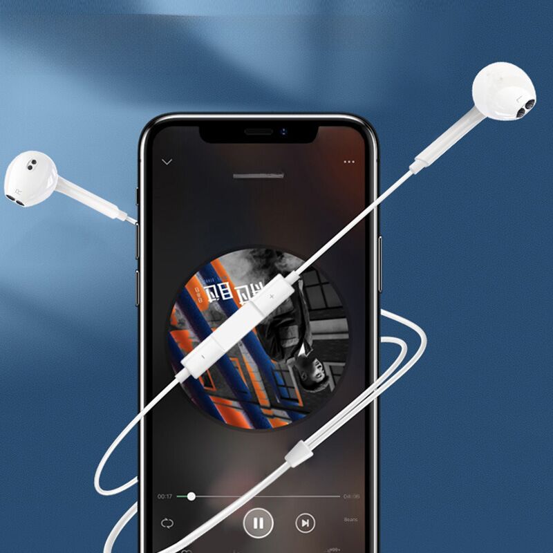 Проводные наушники-вкладыши DUOPUNI P8, 3.5 мм/USB-C, с микрофоном