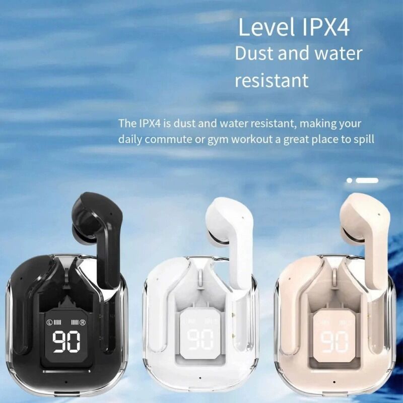 TWS-наушники Air31 XT16 прозрачные, Bluetooth 5.3, дисплей заряда