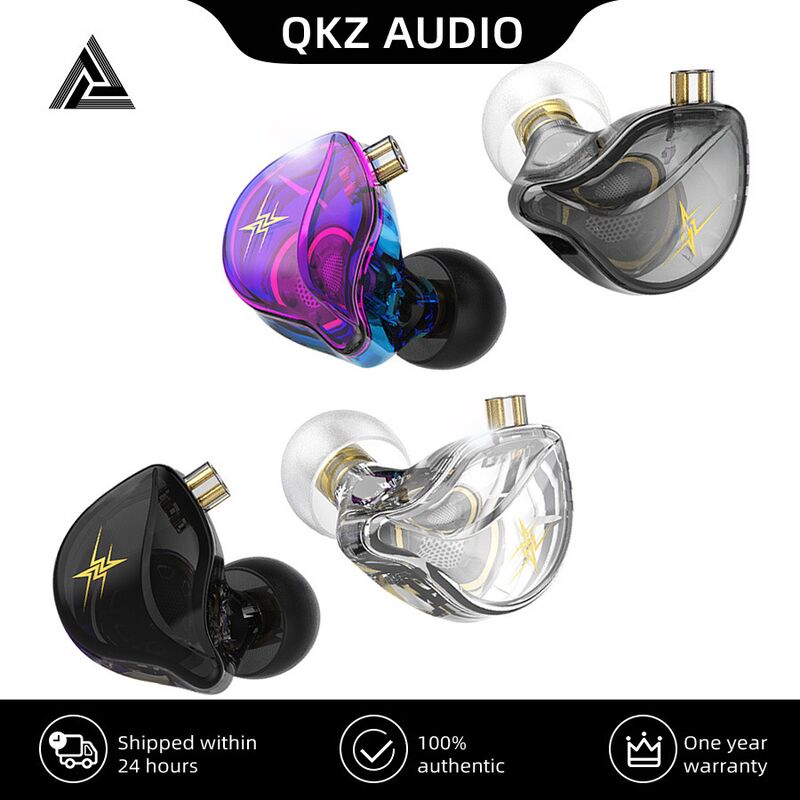 Проводные наушники-вкладыши QKZ ZXT с микрофоном, для игр на телефоне и пробежек